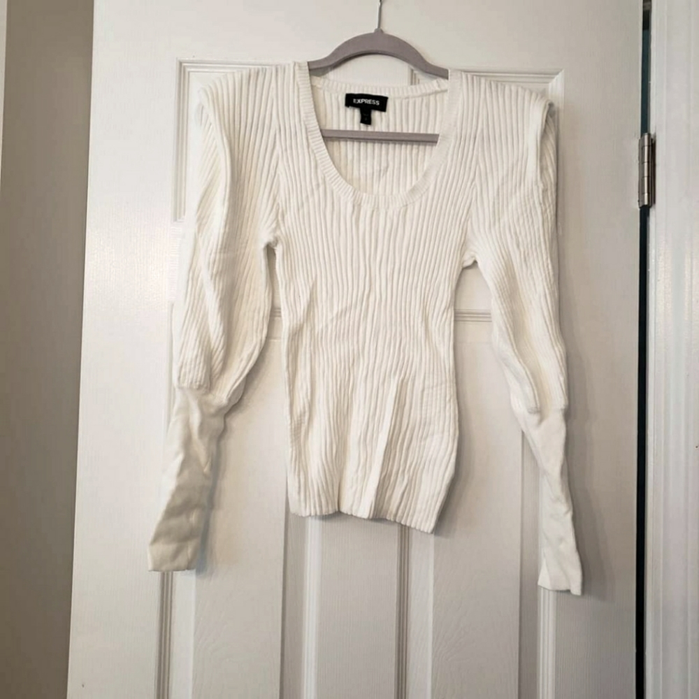 Puffed Sleeve Sweater